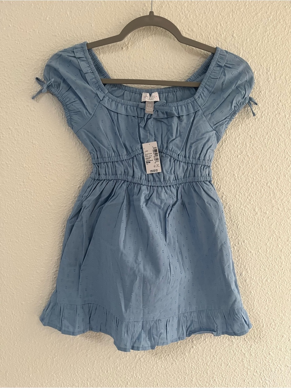 Children's Place Light Blue Smocked Waist Dress